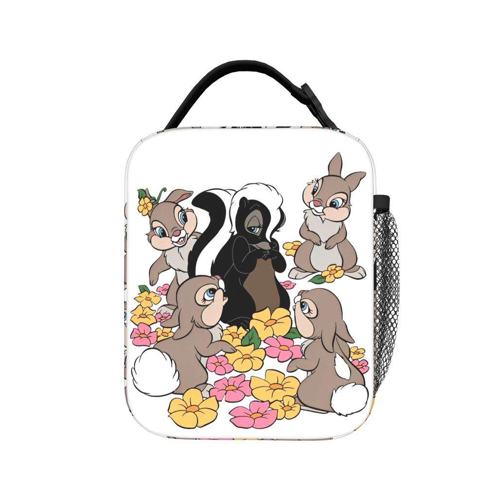 Cartoon Bambis Insulated Lunch Bag Portable Meal Container Thermal Bag Tote Lunch Box Beach Outdoor Men Women