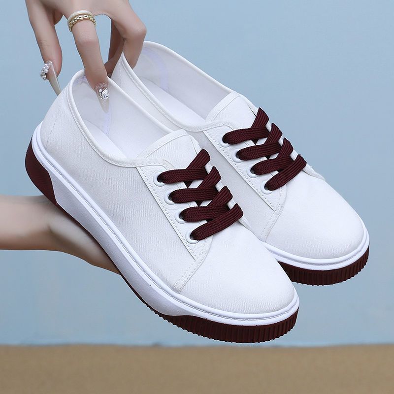 Fashion New Spring Casual Comfortable Canvas Shoes Fashionable Versatile Women's Flats Women's Vulcanized Shoes