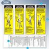 Step Ladder Safety Label Extension Ladder Stickers Replacement Label Kit Compatible with Ladder Inspection Stickers for Werner Fiberglass Extension