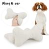 2 Pezzi Bianco Osso Squeaky Piccolo Cane Giocattoli Peluche Osso Masticare Animale Domestico Giocattolo