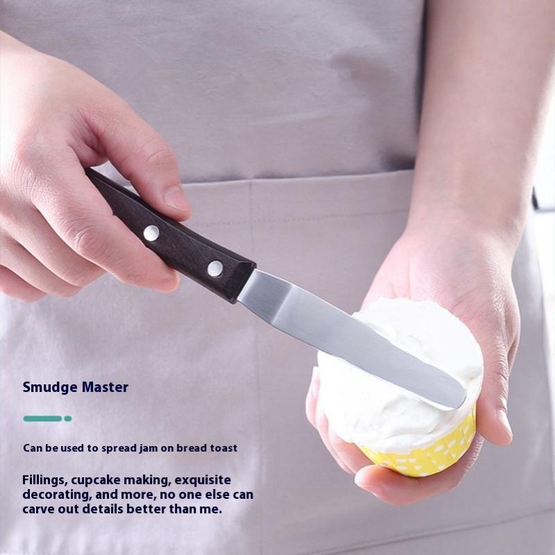 4/6/8/10 Zoll Edelstahl Kuchenspatel Buttercreme Icing Zuckerguss Messer Glätter Pinsel Küche Gebäck Kuchen Dekorationswerkzeuge