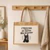Sac Cabas - PLANETEE - J'peux pas je préfère mon Beauceron - Toile de jute et coton - 43×33×21 cm (21 L) - Illustration