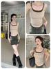 Women's Lace Strap Backless Bow Top with Built-in Bra