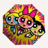 1pc Powerpuff Girls Automatic Opening and Closing Umbrella - Suitable for Various Occasions, Outdoor Activities, Lightweight and Durable Automatic Fol