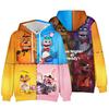 Herren Kapuzenpullover Five Nights At Freddy's Drucke Lässig 3D Pullover Mode Kapuzenpullover Dünner Stil Langarm Kapuzenpullover