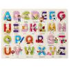 Wooden Childrens Number And Letter Puzzle Blocks Educational Toy For Early Learning