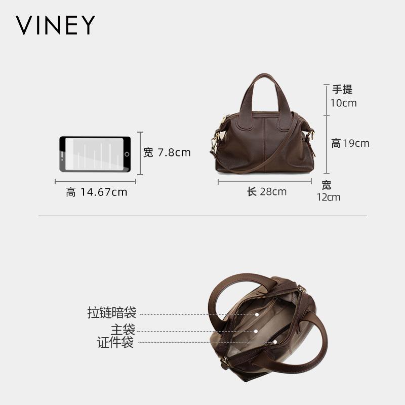 Viney Retro Style Leather Handbag Crossbody Bag