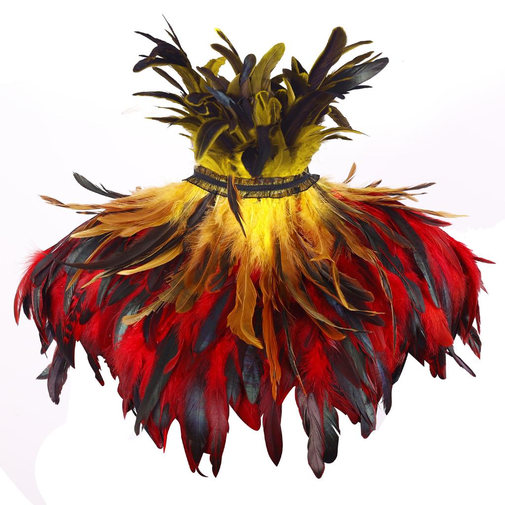 Szal z piór, Peleryna na bal, Bal kostiumowy, Dekoracja na przyjęcie, Szalik z piór kurzych, Płaszcz na Halloween