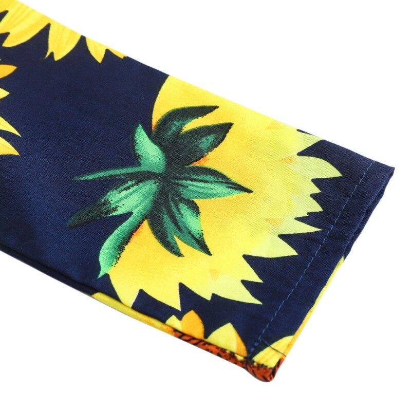 Dívčí šaty s potiskem s kulatým výstřihem a dlouhým rukávem Holčička Podzimní sladké květinové dětské princeznovské šaty