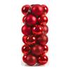 Xmas Tree Ornaments Shatterproof 24pcs 4cm Xmas Balls Baubles Set Sparkling Christmas Ball with Hanging Hooks Wedding Home Decor