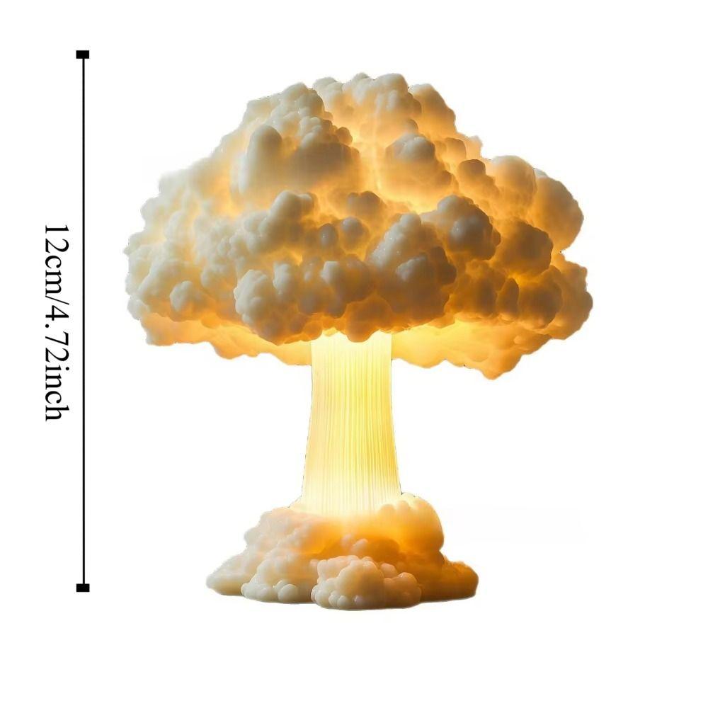 Mushroom Cloud Design Mushroom Cloud Lamp Compact Night Light Visual Impact Table Lamp  Decoration