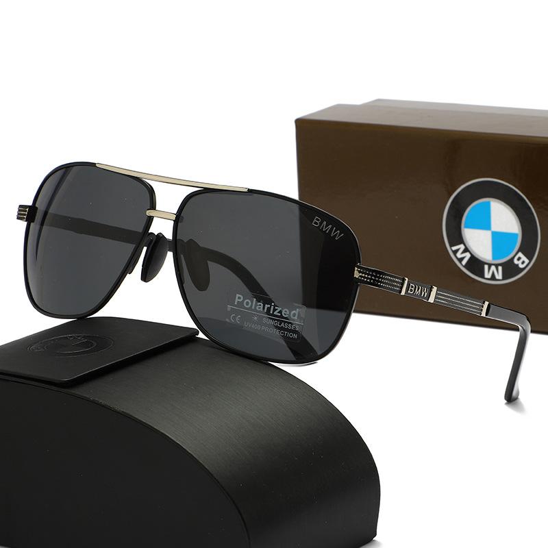 2026New BMW Polarized Sunglasses Fashion Trendy Large Frame Outdoor Color Changing Sports Sunscreen Sunglasses for Men and Women