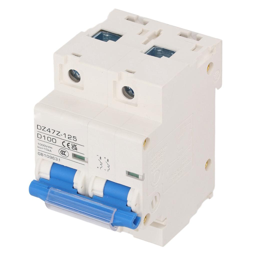 DC Circuit Breaker 2P DZ47Z 125 100A DIN Rail Miniature Circuit Breaker for Solar PV System 1000V