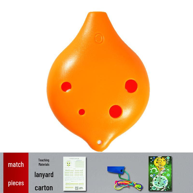 Ocarina 6-Hole C-Key Alto, Drop-Resistant Resin Plastic for Students and Home Use