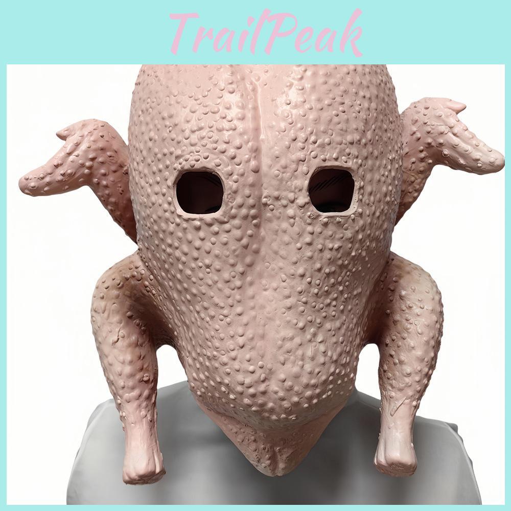 Halloween Chicken Mask Latex Novelty Headgear For Costume Parties And Gag Gifts