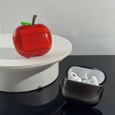 TPU Beschichtetes Kopfhörerhülle 3D Transparente Fruchtschalen Abdeckung Sturzsicher Anti-Rutsch für AirPods 3/4 / Airpods Pro 2/1
