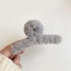 Hair Claw Plush Decor Strong Grip Back Head Hair Clip Women Large Shower Hair Clamp Hair Styling Tool