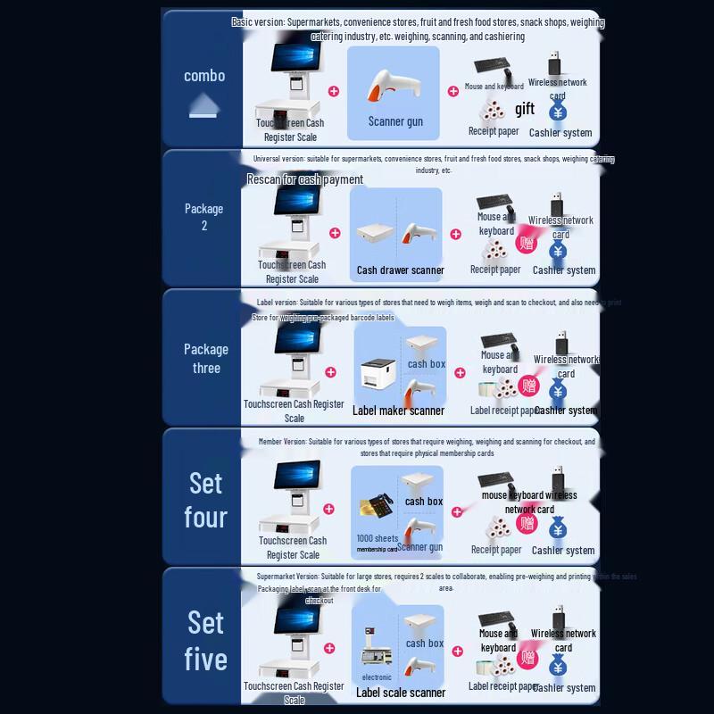Smart AI Weighing Cash Register All-in-One (CN Version)