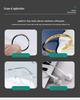 Transparent Eco-friendly Tear-resistant Heat Shrink Tubing for Audio Headphones - Non-deforming, Protective, and Anti-corrosion.