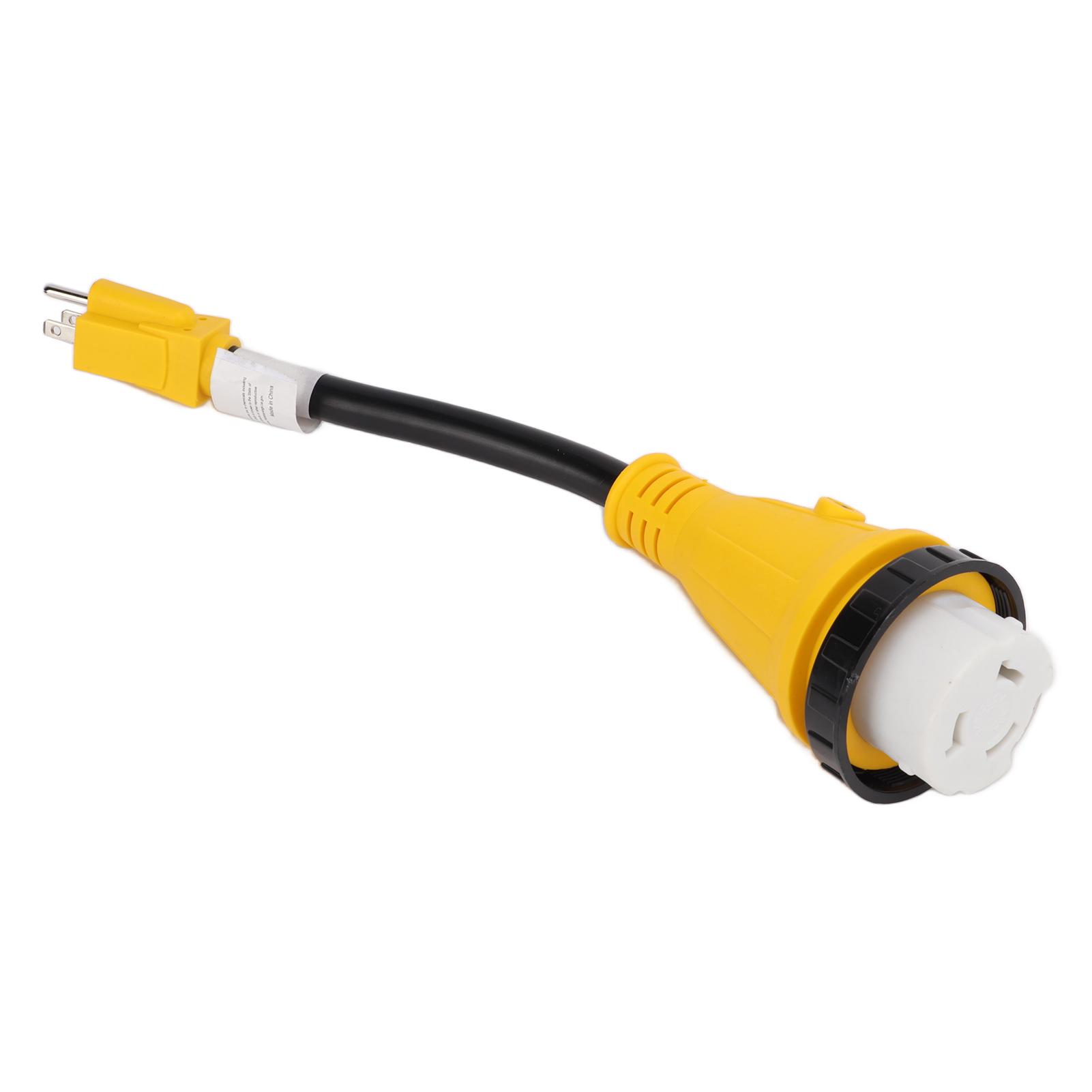 

Адаптер вилки для дома на колесах Поворотная фиксирующая розетка Легко переносить Безопасность Адаптер вилки 15 А на 50 А с фиксатором