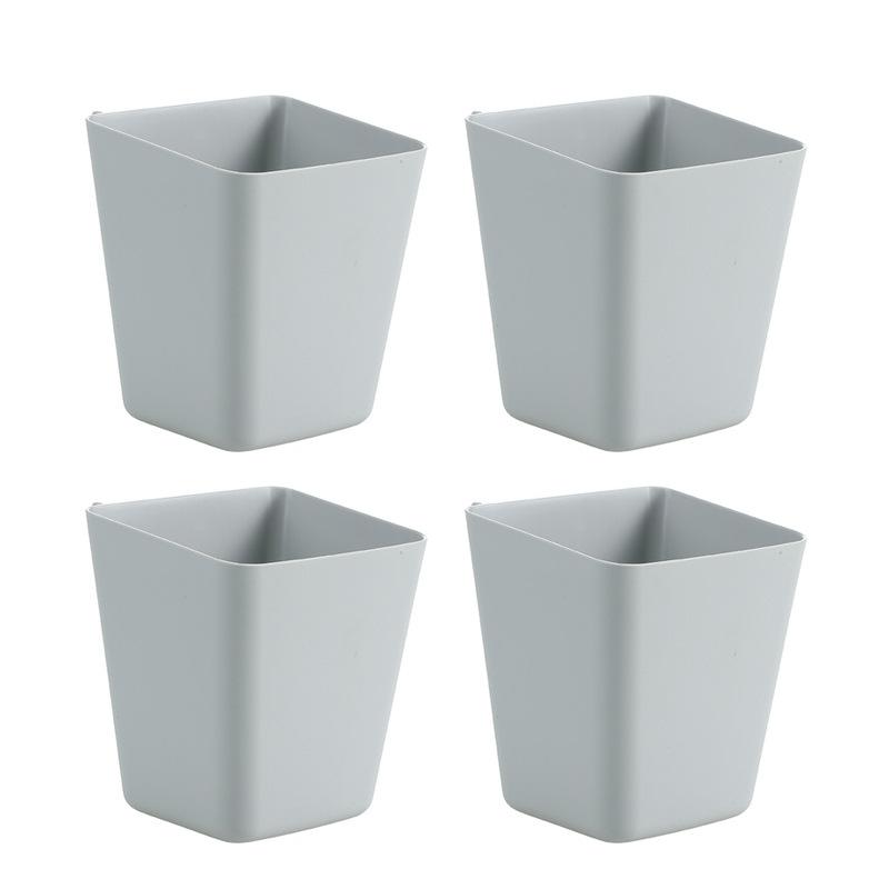 1/2/4pcs Desk Side Small Hanging Basket Kitchen Bathroom Miscellaneous Storage Box Durable Smooth Pen Holder Storage Baskets
