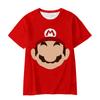 Magliette Estive Girocollo 3D Stampate Super Mario Moda Casual Manica Corta Bambini Ragazzo e Ragazza Bambini Unisex
