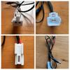 DC Interface Car Trunk Plug for 12V Adapter, Silicone Light Strip Compatible, ABS Material.