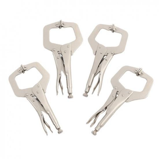 Набор из 4 шт. Зажим-фиксатор типа  Струбцина  Зажим-фиксатор для сварки MIG 11 дюймов