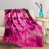 Pink Starry Glamour Portrait for All Seasons Blanket Lunch Break Throw Gift