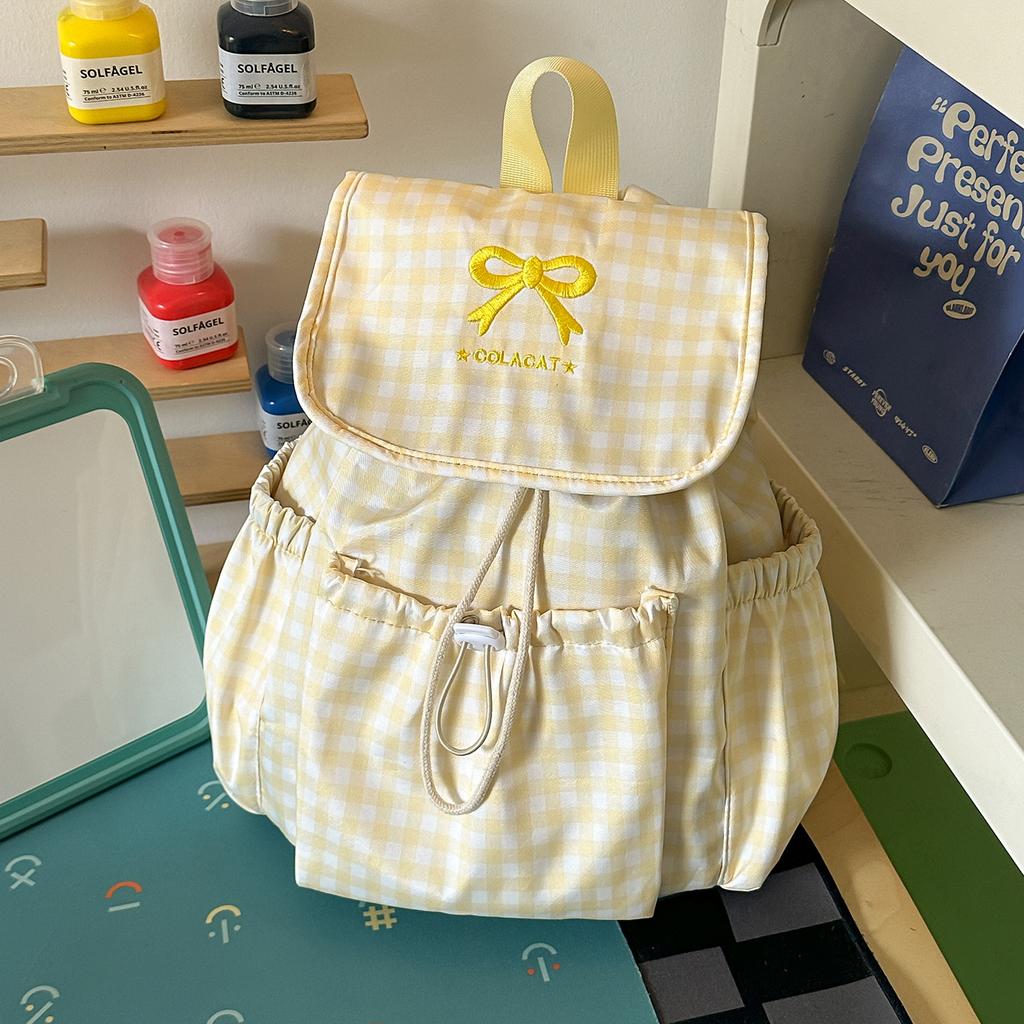 Schoolbag new spring lazy cute girl backpack primary school bag ins niche fashion lightweight shopping backpack