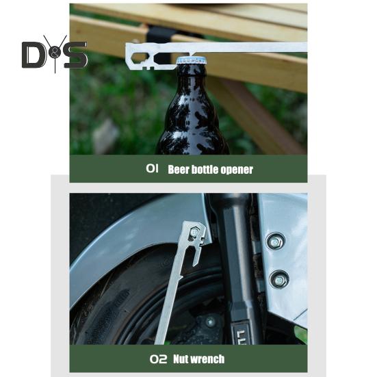 6Pcs 20/35CM Camping Tent Stake Heavy Duty Stainless Steel Multi-functional Outdoor Garden Yard Tarp Canopy Windproof Ground Spike Metal Tent Peg