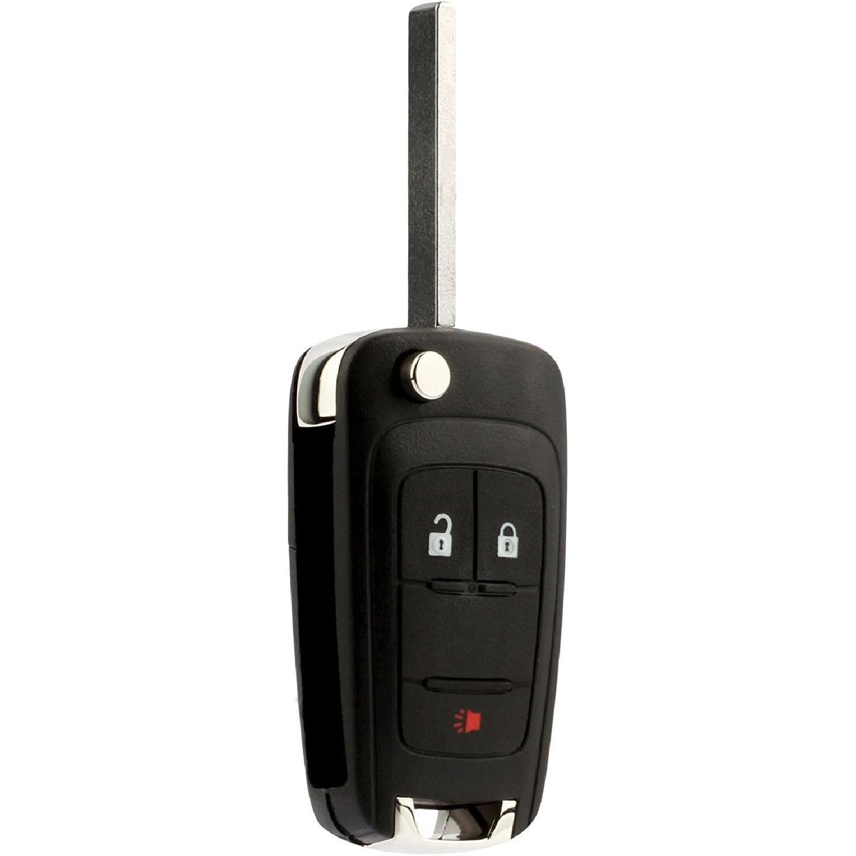 Key Fob Keyless Entry Remote Flip fits 2010-2017 Equinox, Sonic, Terrain (O