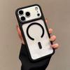 Transparent Defender For Magsafe Case for iPhone 17 16 15 14 13 Pro Max Camera AI Touch Control Wireless Charging Acrylic Cover