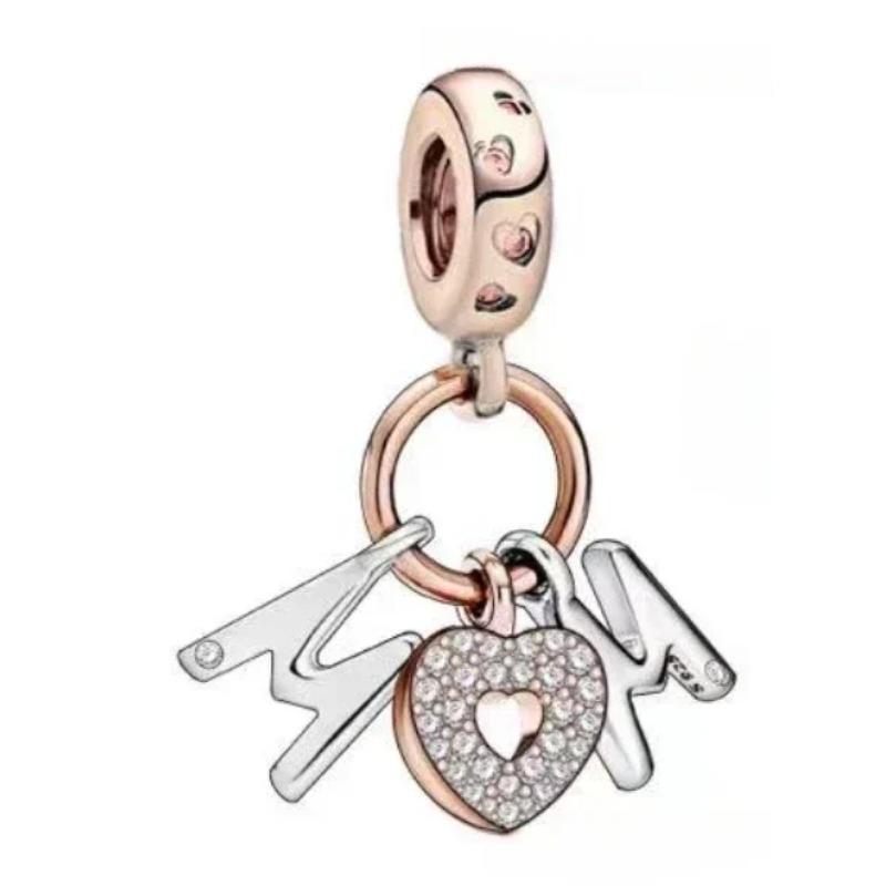 Copper Fashion Avocado Strawberry Cherry Fruit Series Charms Bead Fit Original Bracelets Diy Jewelry Making