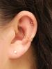 Minimalpiercing 14K Bubble Heart Ear Cuff Clip-On