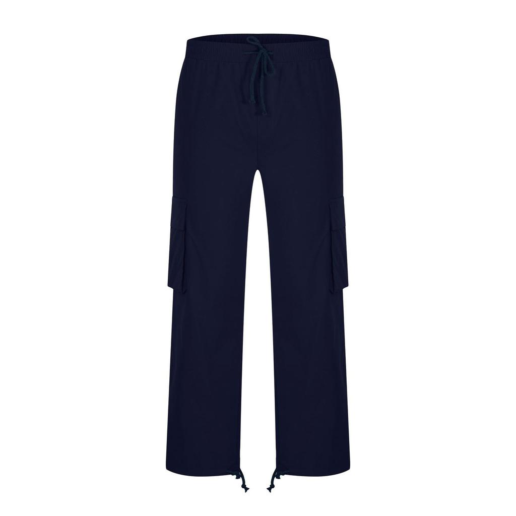 Men Spring Autumn Youth Street Men Casual Pants Fashion Loose Straight Tube Pants Overalls