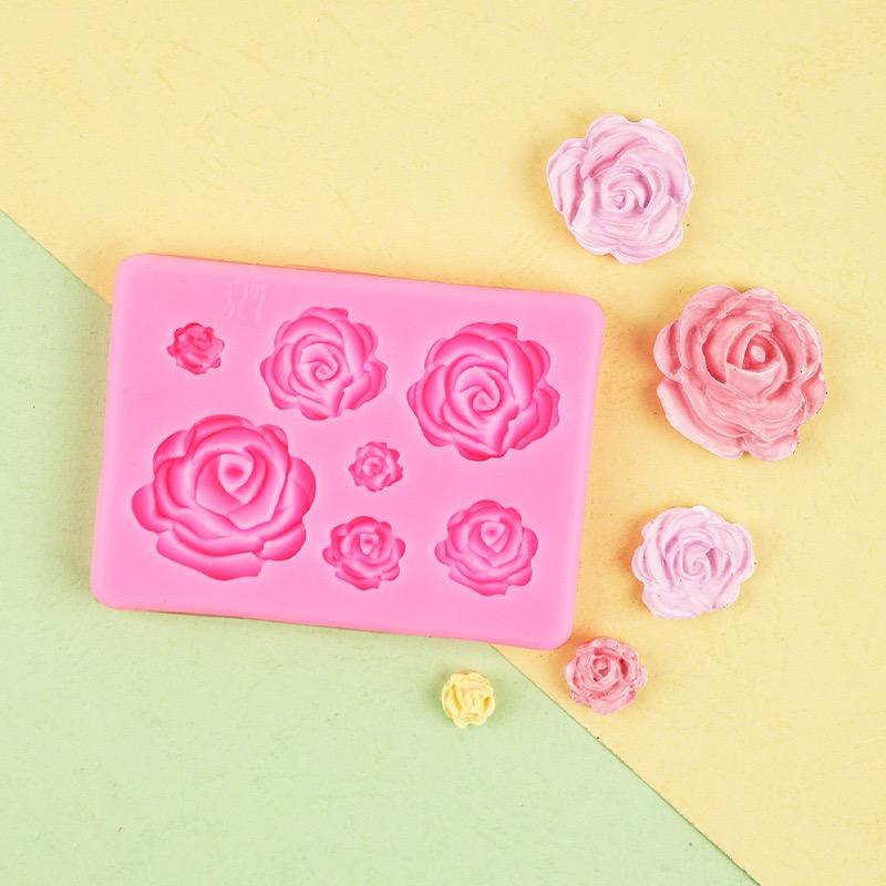 3D Flower Silicone Molds Fondant Craft Cake Candy Chocolate Sugarcraft Ice Pastry Baking Tool Mould Soap Mold Cake Decorator