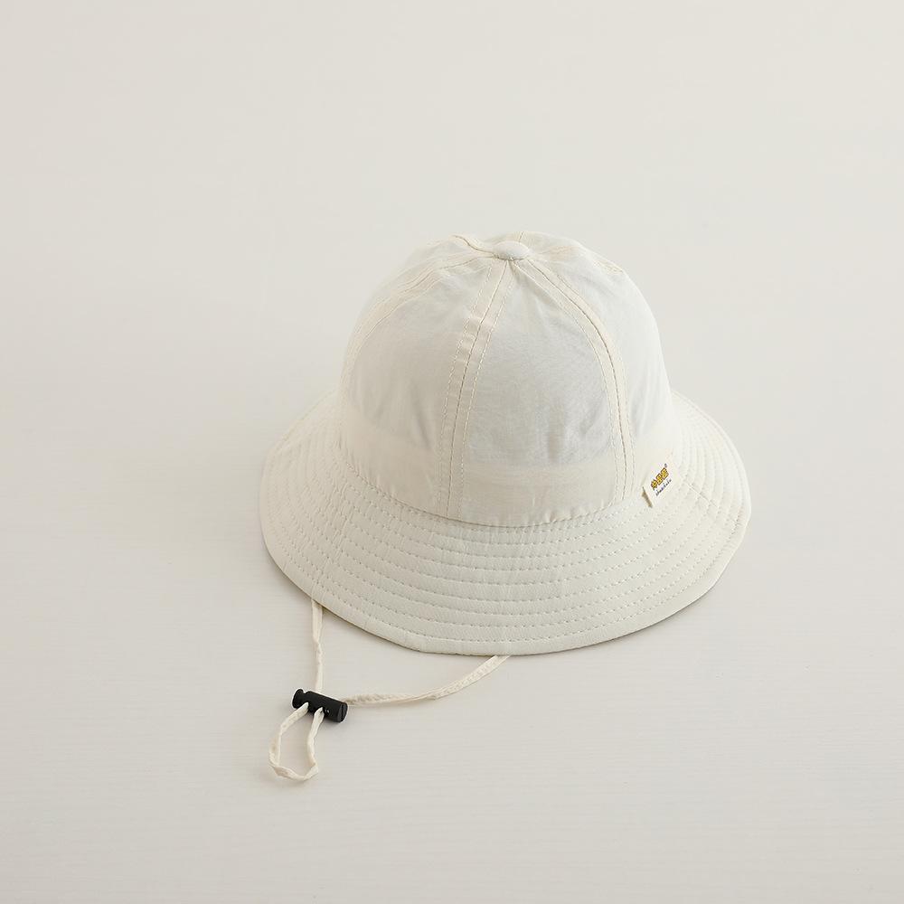Kids Hats 48-50cm 1-3 years Spring summer Fashion Solid Color Sun Hat for Boys Girls Bucket Hat Baby Fisherman Cap
