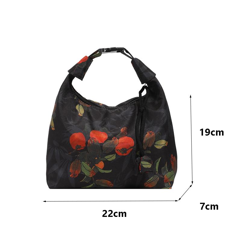 Yogodlns Retro Embroidery Crossbody Bags Adjustable Shoulder Straps Fashion Bucket Purses Small Satin Handbag
