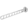 Folding Household Bathroom Wall Mounted Zinc Alloy Clothes Storage Hanging Hooks Rack8 Holes