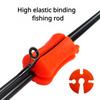 Fishing Rod Fixed Ball Pods Protection Anti-Collision Rod Retractor Holder Fishing Rod Stopper Silicone Tackle Accessories