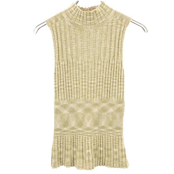 SNIDEL No sleeve knit Setup F khaki Knit skirt Women Used