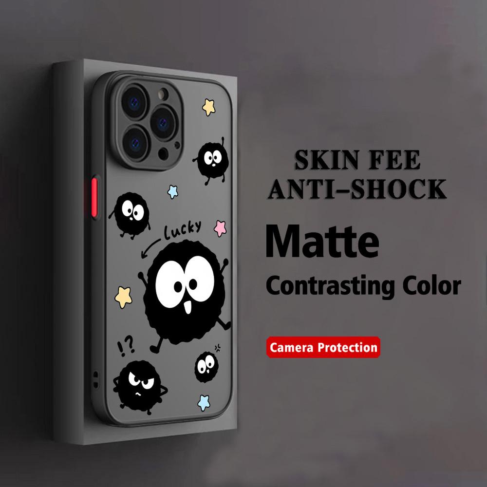 HOT Lovely Black Monster Soot Sprites Phone Case For iPhone 17 16e 16 15 14 13 12 11 Mini Pro Air Max X XR XSMax 7 8 6 Plus