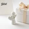 Small Angel Sculpture Mini Love Heart Figurine 3D Printed White Statue Modern Statue Decoration for Mother's Day Valentine's Christmas Gift