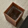 Nordic Waste Bins Modern Living Room Waste Bins Luxury Bathroom Large Capacity Trash Can Wood Household Items Trash Can Baskets