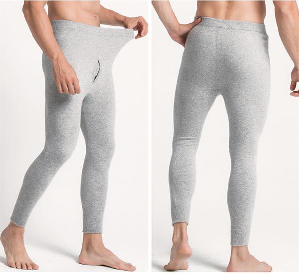 Ordos City Cashmere Pants: Unisex High-Waisted Slim Fit Thin Wool Base Layer for Winter
