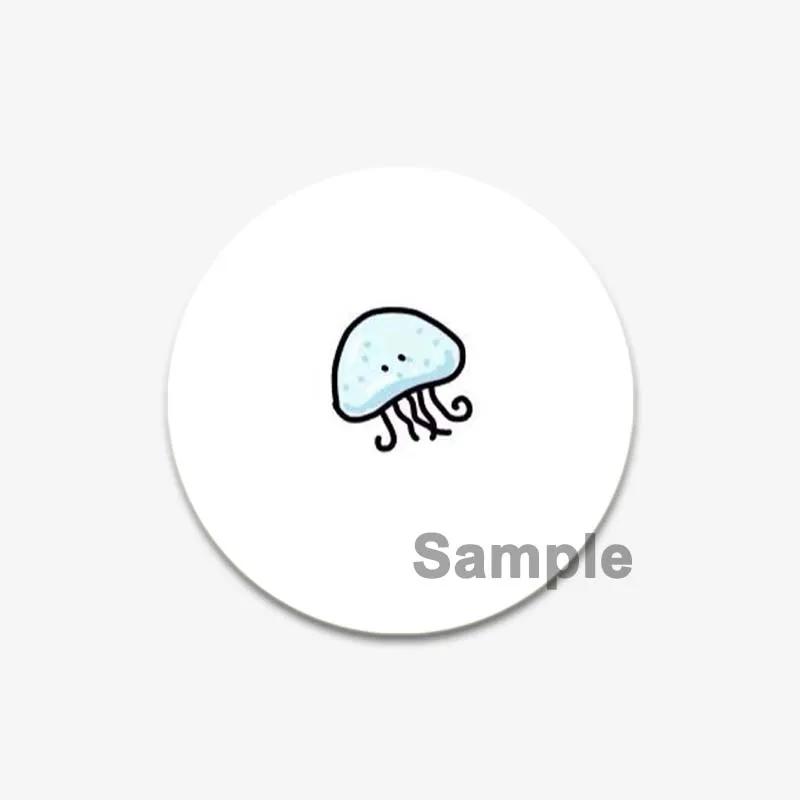 32/44/58mm Cartoon Animal Simple Drawing Badges Frog/ Cat/Squirrel/Lizard, Duck Art Brooch Backpack Decor Accessories Gifts Pins