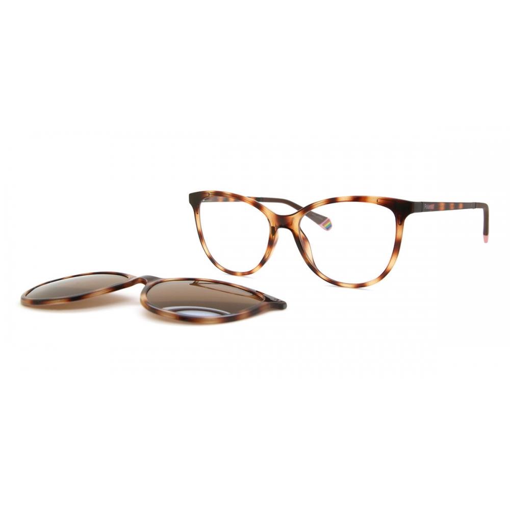

Polaroid Pld 6138 Cs With Clip On Polarized 086 Sp Women Eyeglasses 53-16-145