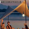 Camping Tent Night Light with Hook 3 Modes Lighting Decor Lantern Waterproof Hanging Tent Lights for Hiking Sports Entertainment