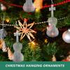 5 peças decorações de natal pingentes de natal festa árvore violino design acessórios acrílico violinos pendurado ornamentos suprimentos